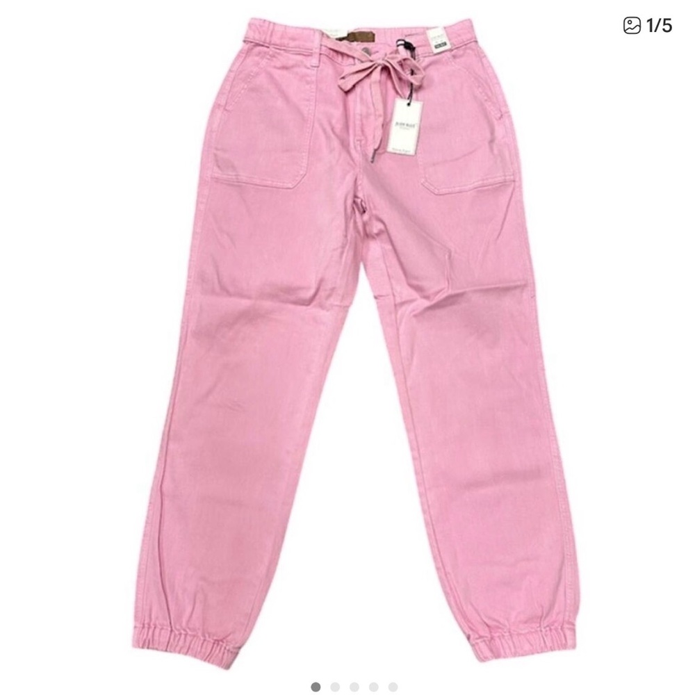 NWT Judy Blue Pink Joggers with tie waist. High Waist. So cute & comfy.  Size 13